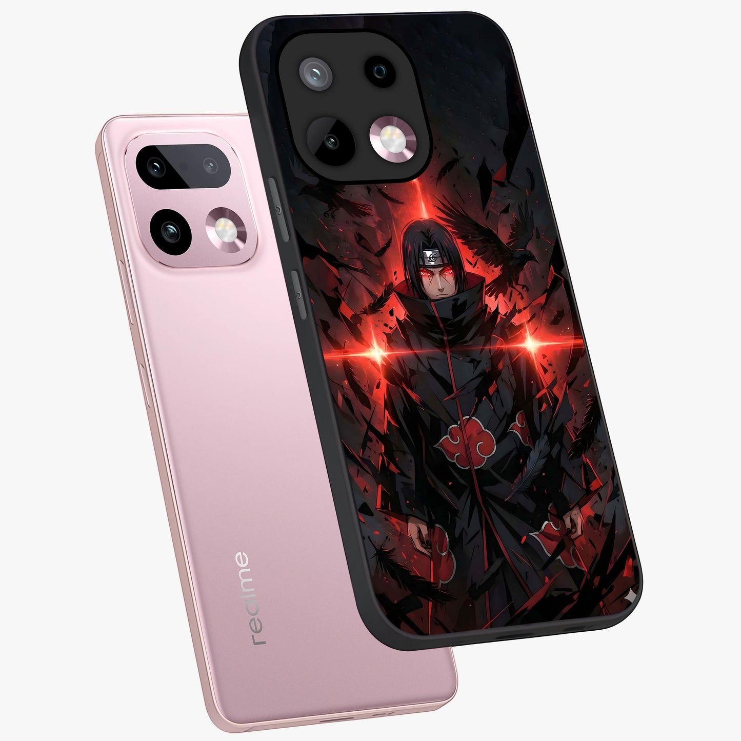 Focused Blade Discipline Glass Case displayed in angled mockup highlighting clean minimal text artwork with modern aesthetic style.