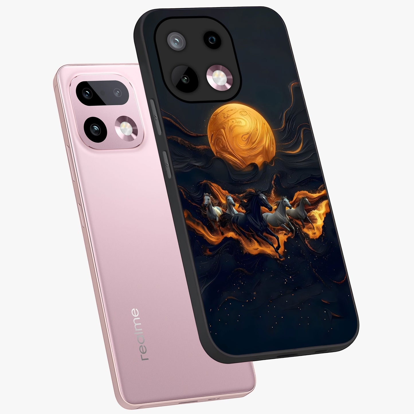 Golden Royal Heritage Glass Case displayed in angled mockup highlighting luxurious heritage design with golden aesthetic style.