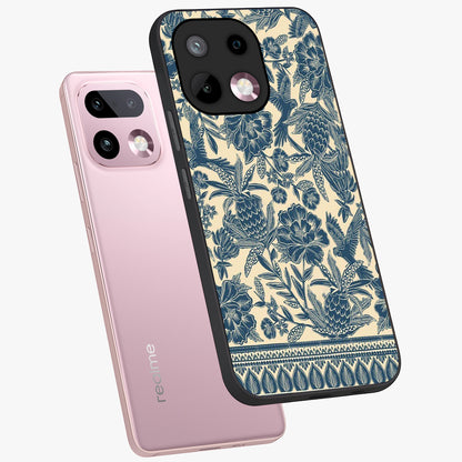 Heirloom Wild Bloom Glass Case displayed in angled mockup highlighting botanical bloom design with classic aesthetic style.