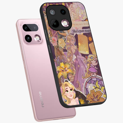Magical Tangled Dream Glass Case displayed in angled mockup highlighting whimsical fantasy design with magical aesthetic.