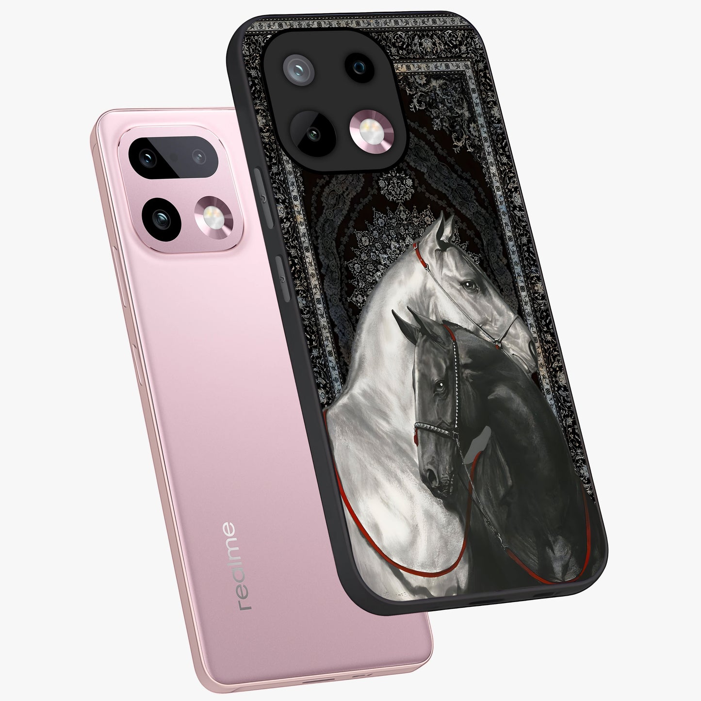 Majestic Ride Legacy Glass Case displayed in angled mockup highlighting sleek vehicle design with bold racing aesthetic.