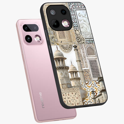 Mughal Marble Legacy Glass Case displayed in angled mockup highlighting elegant heritage marble artwork with royal aesthetic.