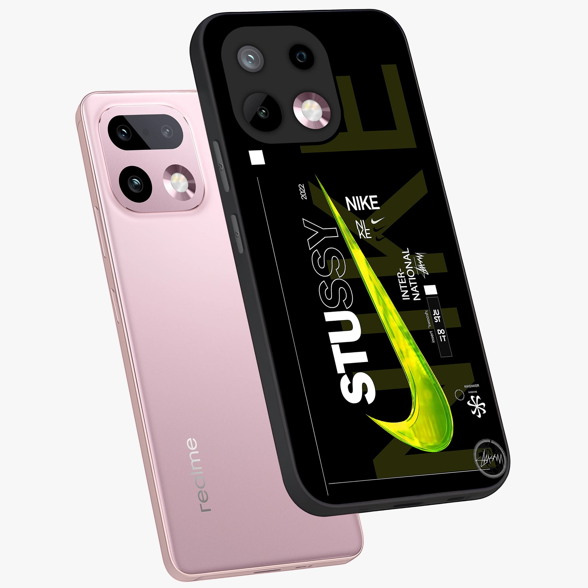 Neon Street Edition Glass Case displayed in angled mockup highlighting vibrant urban design with bold street aesthetic.