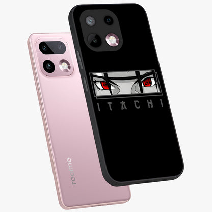 Scarlet Gaze Dominance Glass Case displayed in angled mockup highlighting intense visual design with bold scarlet aesthetic.