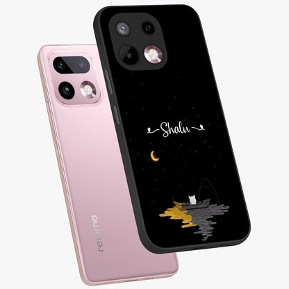 Silent Night Row Glass Case displayed in angled mockup highlighting peaceful evening design with dreamy night aesthetic.