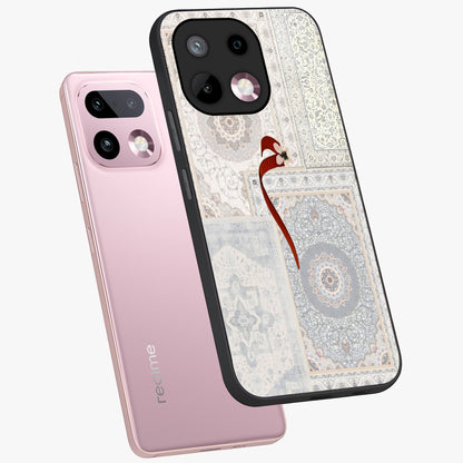 White Aesthetic Bow Glass Case displayed in angled mockup highlighting clean bow design with soft aesthetic style.