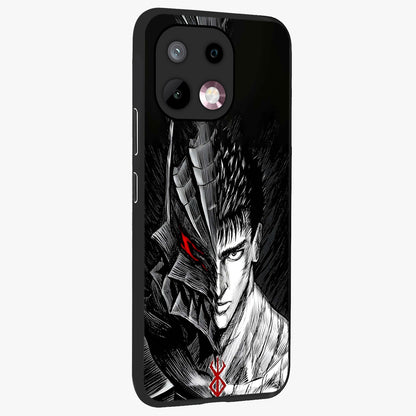 Berserker Blood Oath Glass Case upright view showcasing intense warrior aesthetic with dramatic artistic style.