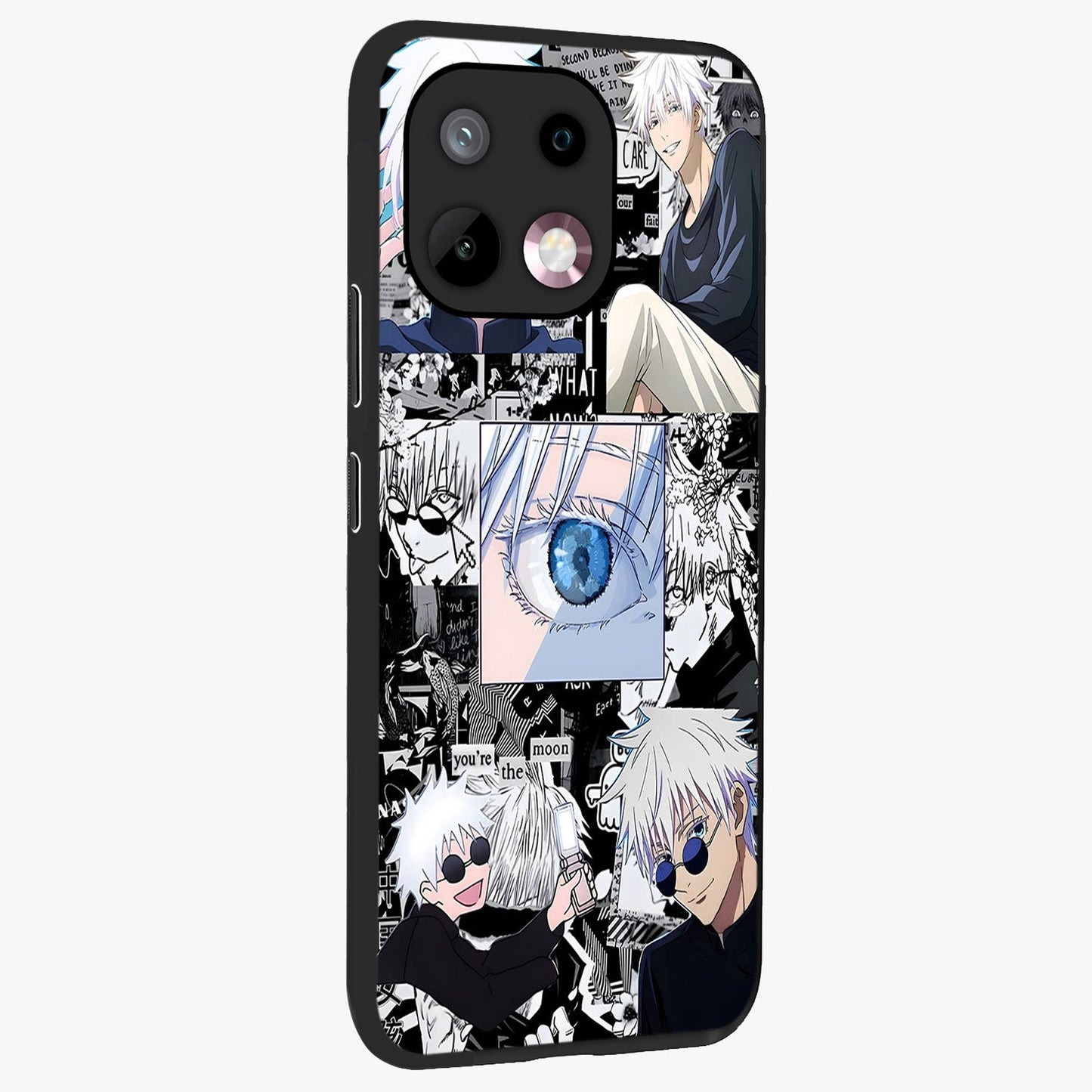 Infinity Sorcerer Chaos Glass Case upright view showcasing dramatic sorcerer artwork with chaotic mystical theme.