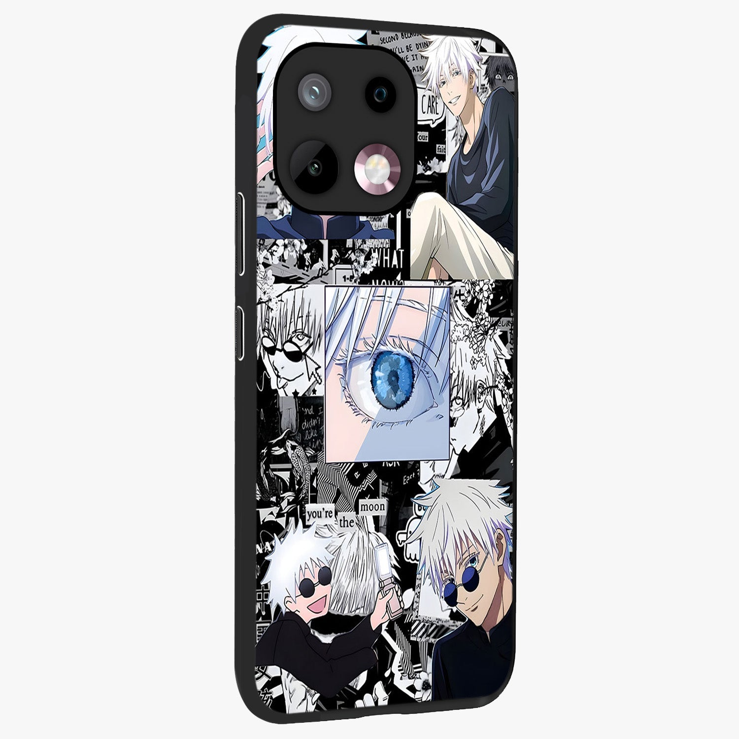 Infinity Sorcerer Chaos Glass Case upright view showcasing dramatic sorcerer artwork with chaotic mystical theme.
