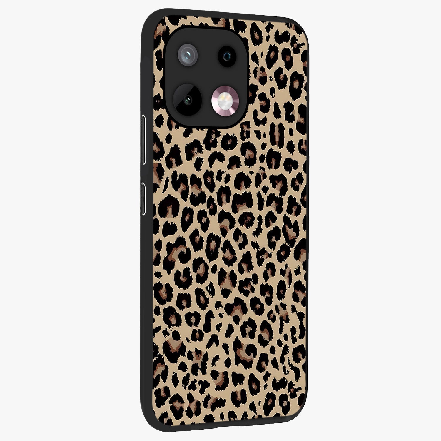 Savage Chic Pattern Glass Case upright view showcasing trendy decorative artwork with edgy fashion theme.