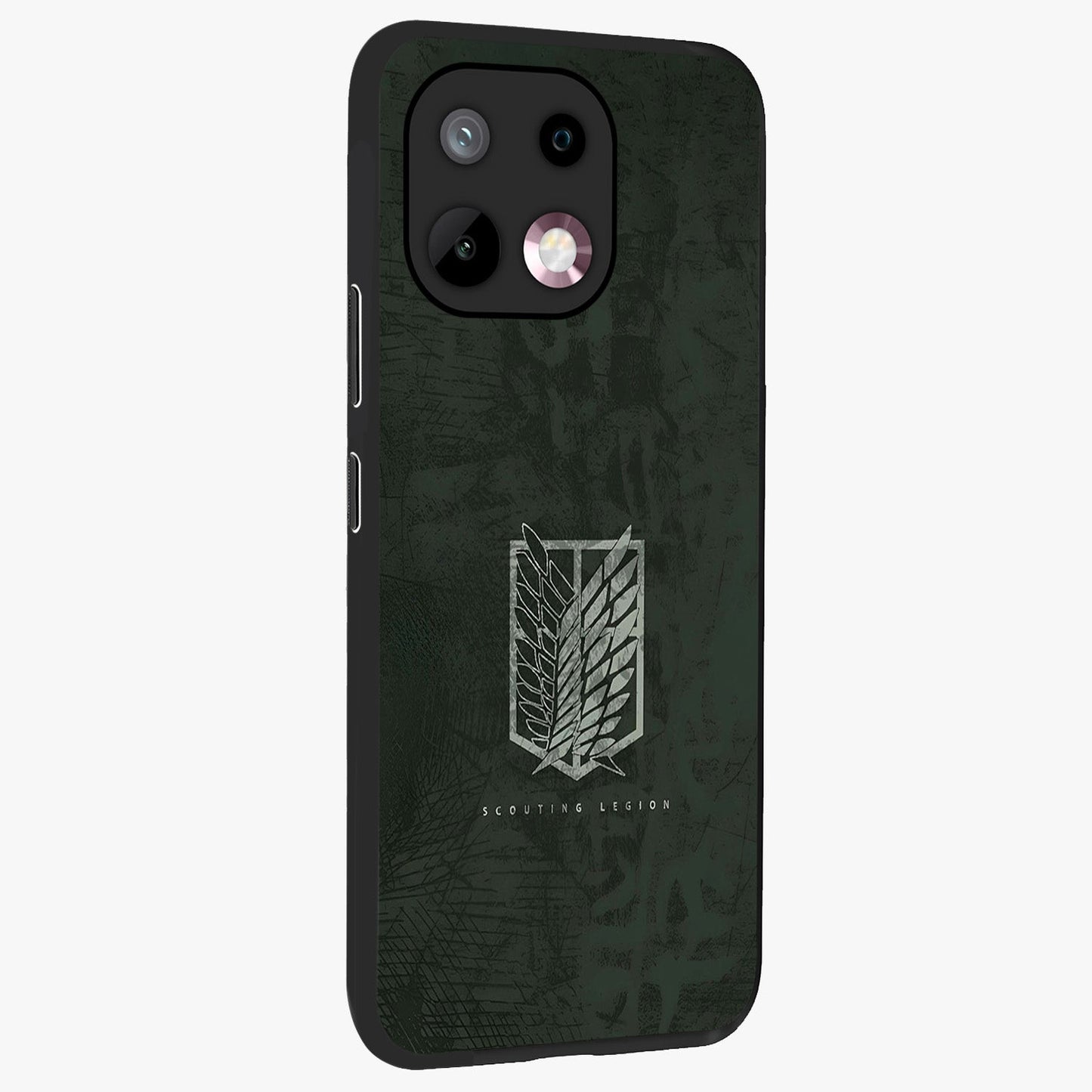Wings Of Freedom Glass Case upright view showcasing powerful wings artwork with freedom themed design.