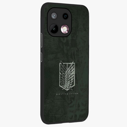 Wings Of Freedom Glass Case upright view showcasing powerful wings artwork with freedom themed design.