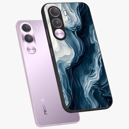 Ethereal Paper Marble Glass Case displayed in angled mockup highlighting elegant marble pattern with modern aesthetic style.