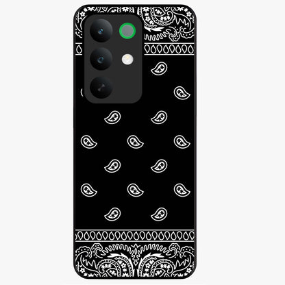 Retro Rebel Threads Glass Case showing flat back view with vintage street style artwork and glossy glass finish.
