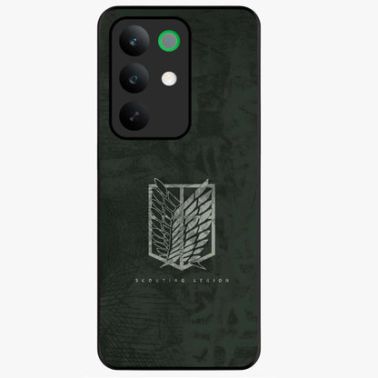 Wings Of Freedom Glass Case showing flat back view with symbolic wings artwork and glossy glass finish.