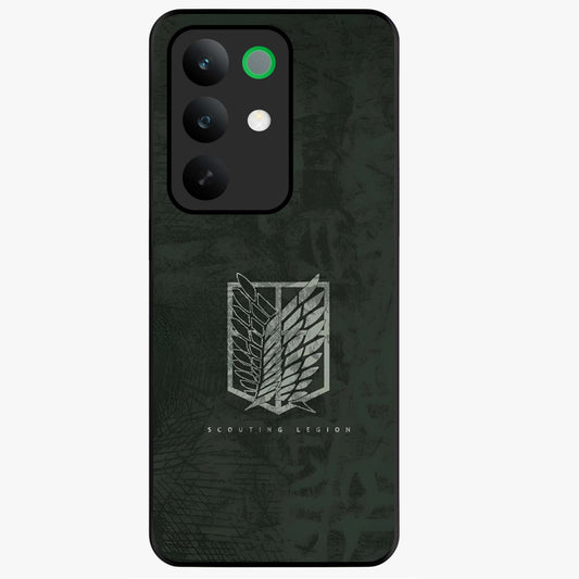 Wings Of Freedom Glass Case showing flat back view with symbolic wings artwork and glossy glass finish.