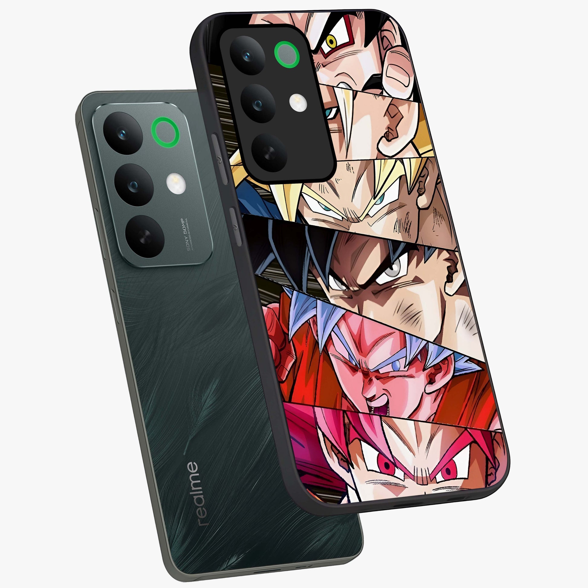 Anime Character Glass Case displayed in angled mockup highlighting colorful anime character illustration.