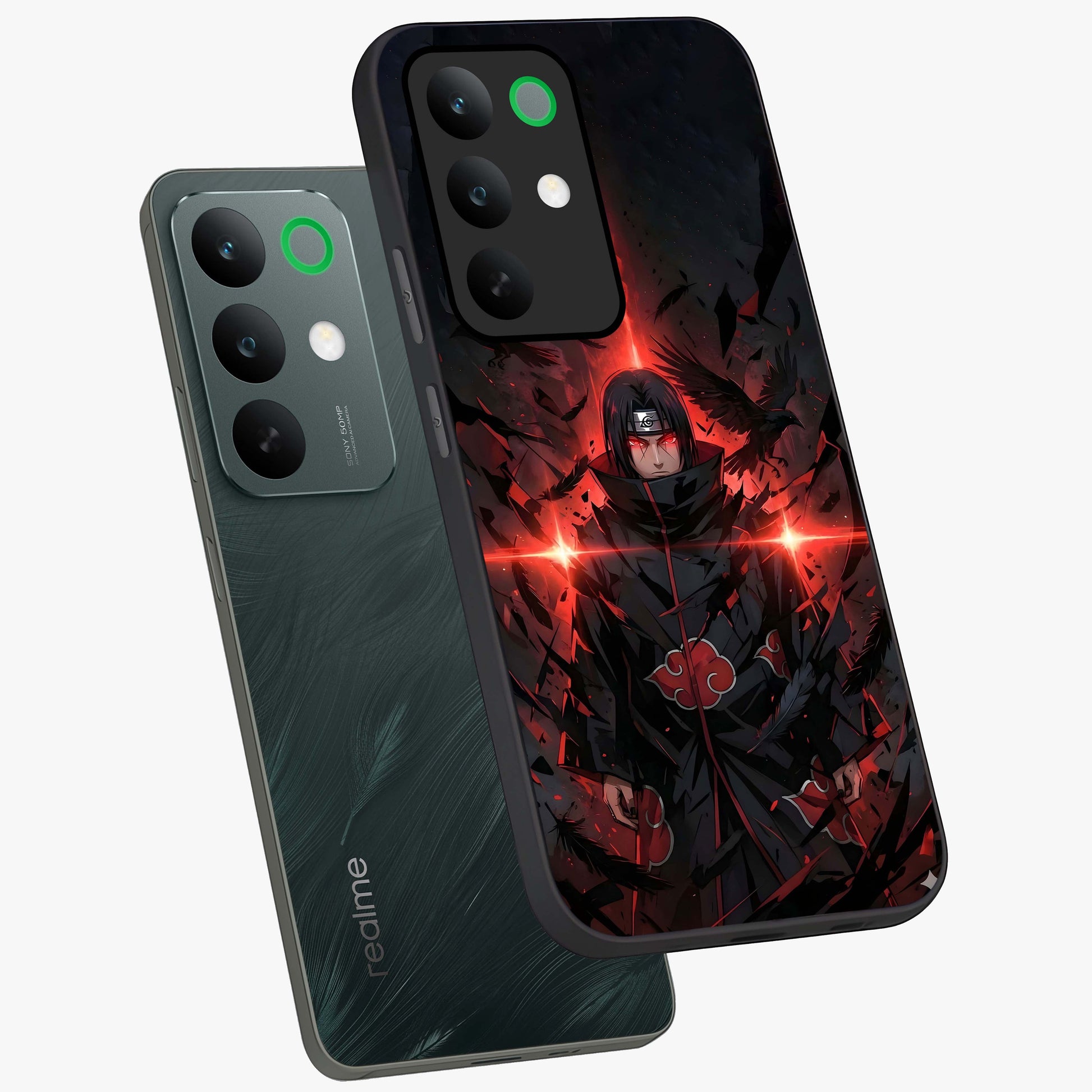 Focused Blade Discipline Glass Case displayed in angled mockup highlighting clean minimal text artwork with modern aesthetic style.