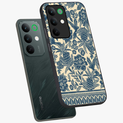 Heirloom Wild Bloom Glass Case displayed in angled mockup highlighting botanical bloom design with classic aesthetic style.