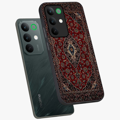 Heritage Carpet Royale Glass Case displayed in angled mockup highlighting intricate royal carpet design with heritage aesthetic.