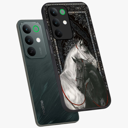 Majestic Ride Legacy Glass Case displayed in angled mockup highlighting sleek vehicle design with bold racing aesthetic.