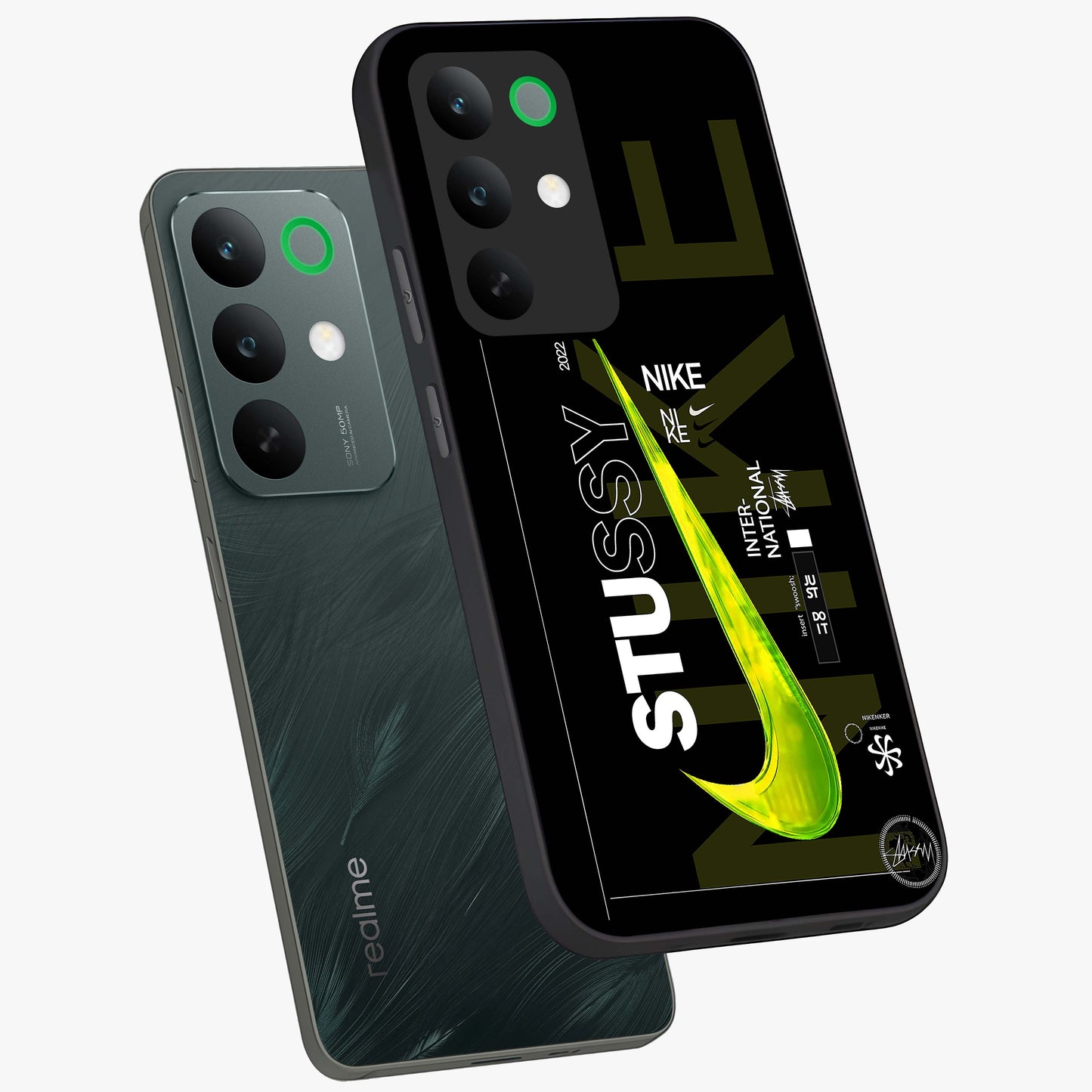 Neon Street Edition Glass Case displayed in angled mockup highlighting vibrant urban design with bold street aesthetic.