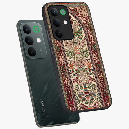 Persian Inspired Glass Case displayed in angled mockup highlighting intricate traditional design with elegant cultural aesthetic.