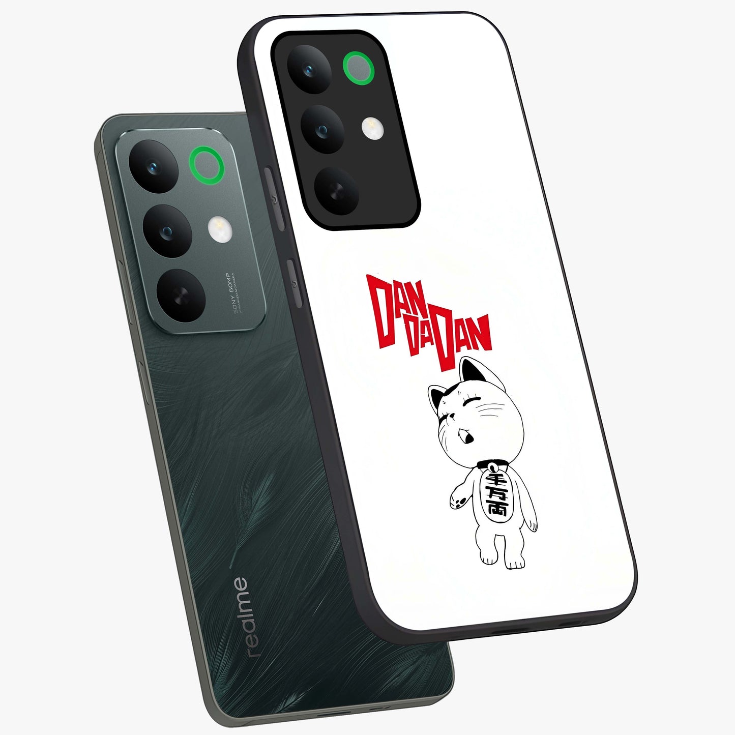 Playful Spirit Charm Glass Case displayed in angled mockup highlighting lively decorative design with playful aesthetic style.