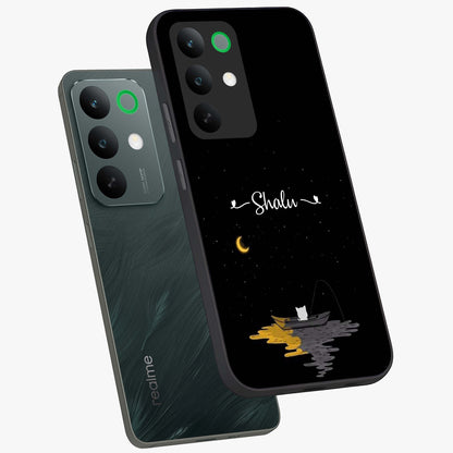 Silent Night Row Glass Case displayed in angled mockup highlighting peaceful evening design with dreamy night aesthetic.