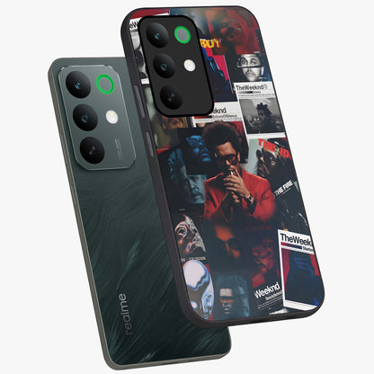 The Weeknd Glass Case displayed in angled mockup highlighting stylish pop culture inspired design with modern aesthetic.