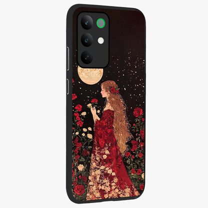 Crimson Dreams Glass Case upright view showcasing dreamy red toned artwork with modern aesthetic style.