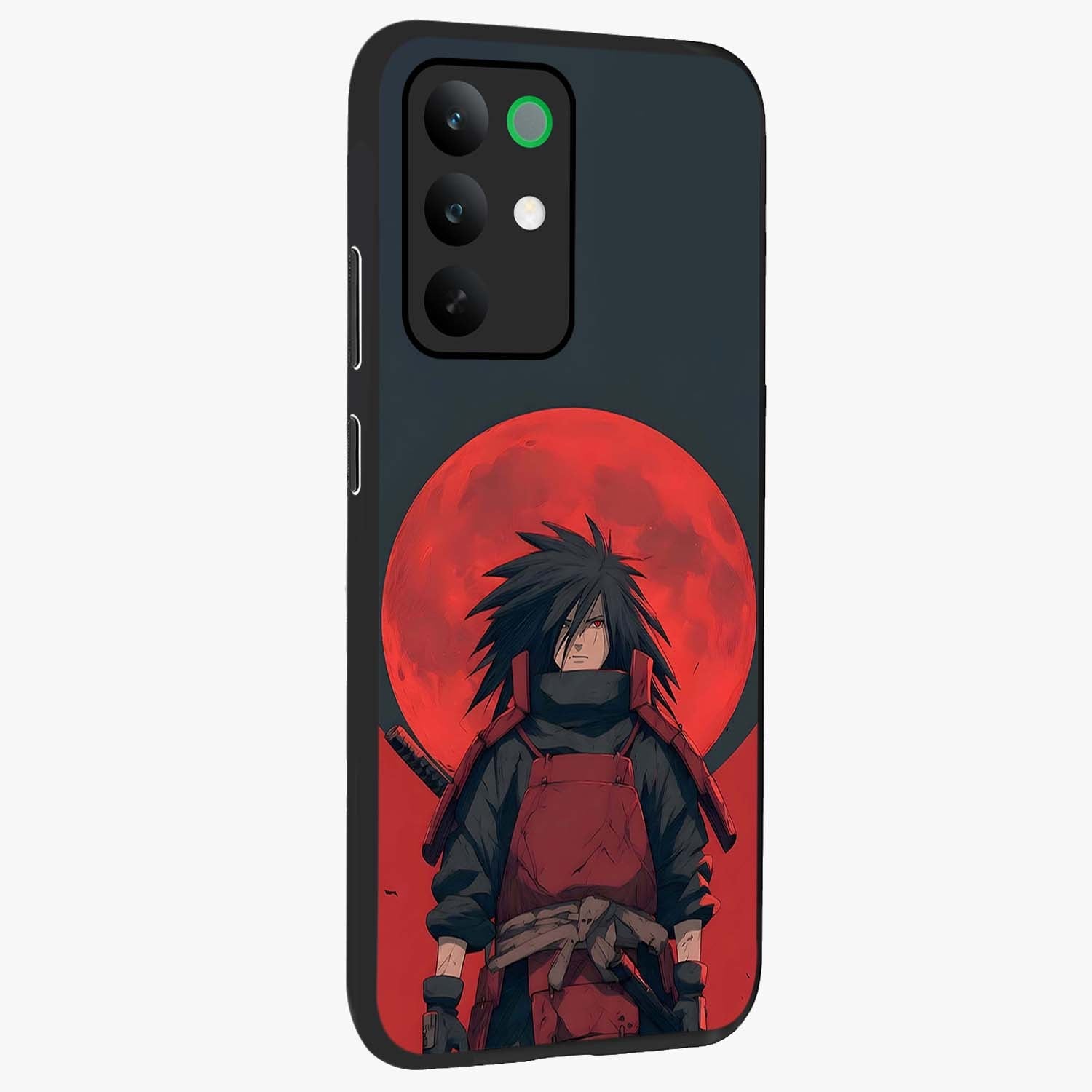 Crimson Moon Warlord Glass Case upright view showcasing powerful warlord artwork with dark celestial theme.