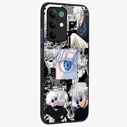 Infinity Sorcerer Chaos Glass Case upright view showcasing dramatic sorcerer artwork with chaotic mystical theme.
