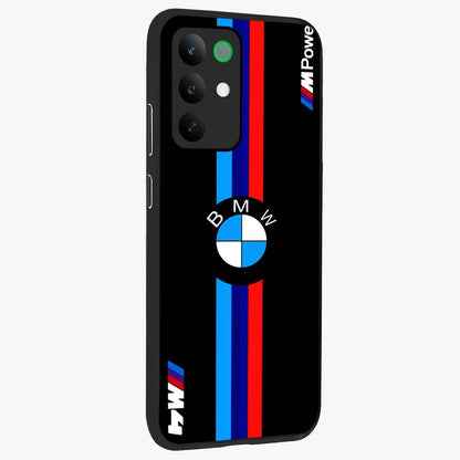Turbo BMW Beast Glass Case upright view showcasing powerful car artwork with modern motorsport theme.