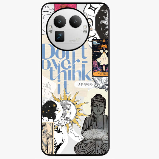 Ethereal Thoughts Glass Case showing flat back view with dreamy artistic artwork and glossy glass finish.