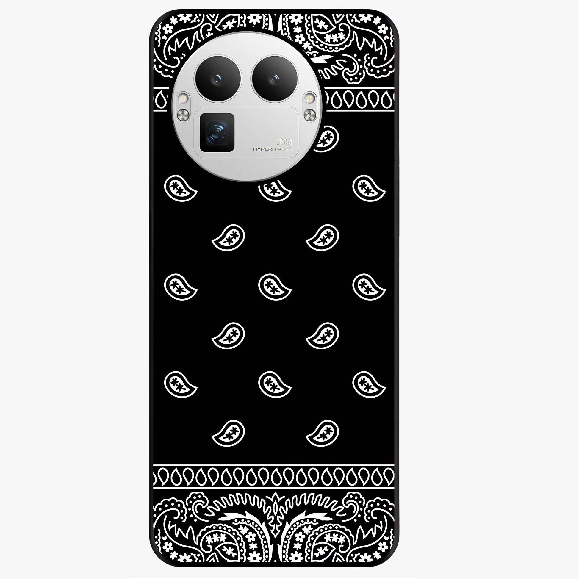 Retro Rebel Threads Glass Case showing flat back view with vintage street style artwork and glossy glass finish.