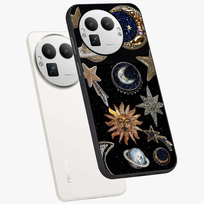 Celestial Gem Constellations Glass Case displayed in angled mockup highlighting gemstone inspired constellation design.