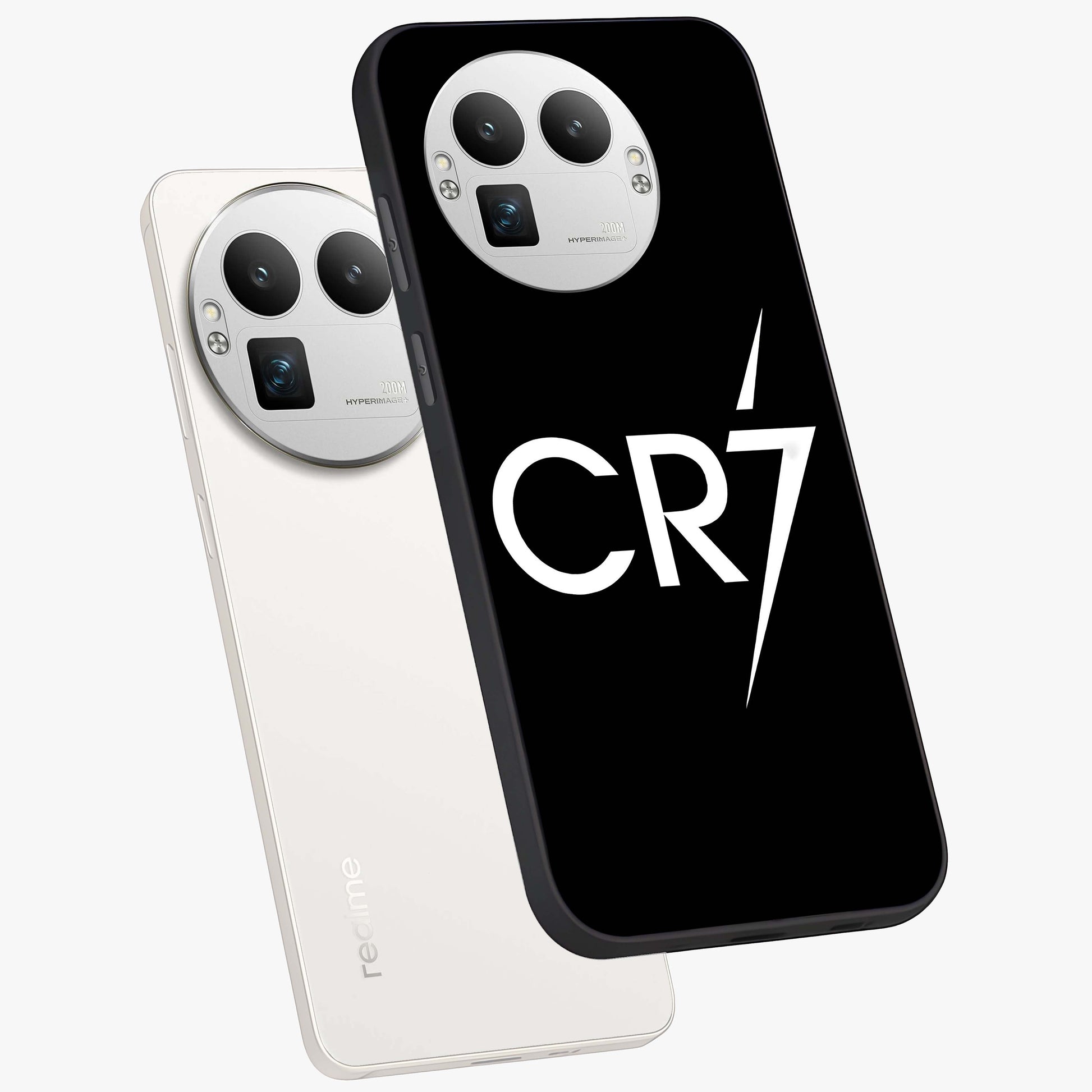Cr7 Elite Strike Glass Case displayed in angled mockup highlighting powerful sports graphic with bold athletic theme.
