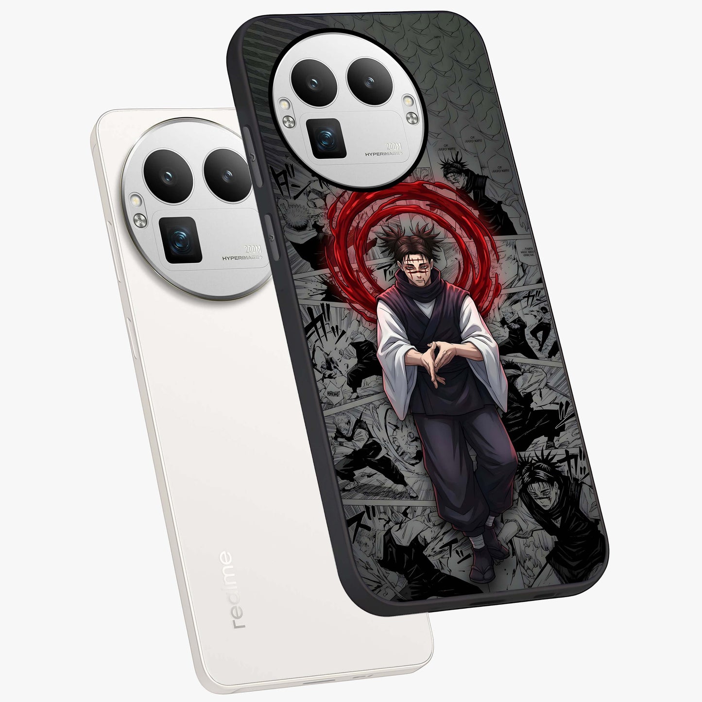 Cursed Ritual Ascension Glass Case displayed in angled mockup highlighting mystical ritual illustration with supernatural aesthetic.
