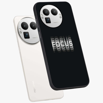 Focus Mode On Glass Case displayed in angled mockup highlighting clean minimal text artwork with modern aesthetic style.