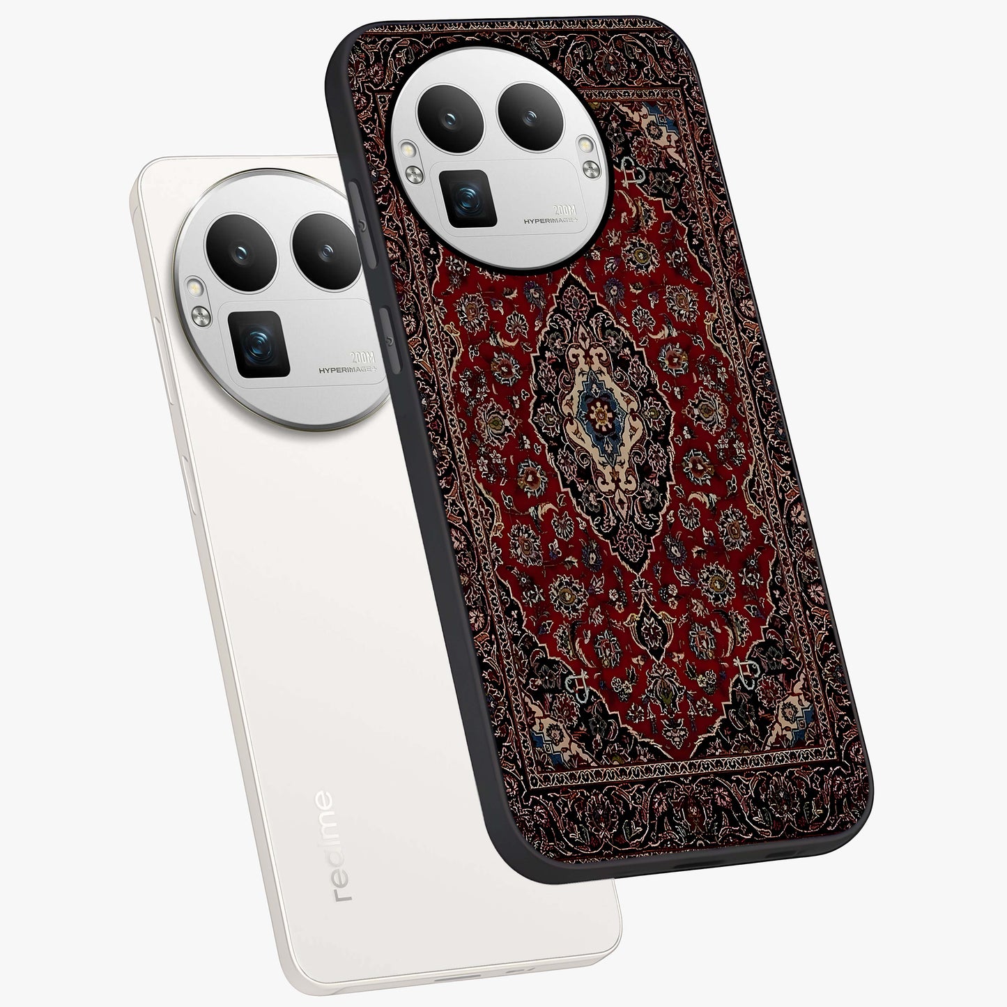 Heritage Carpet Royale Glass Case displayed in angled mockup highlighting intricate royal carpet design with heritage aesthetic.