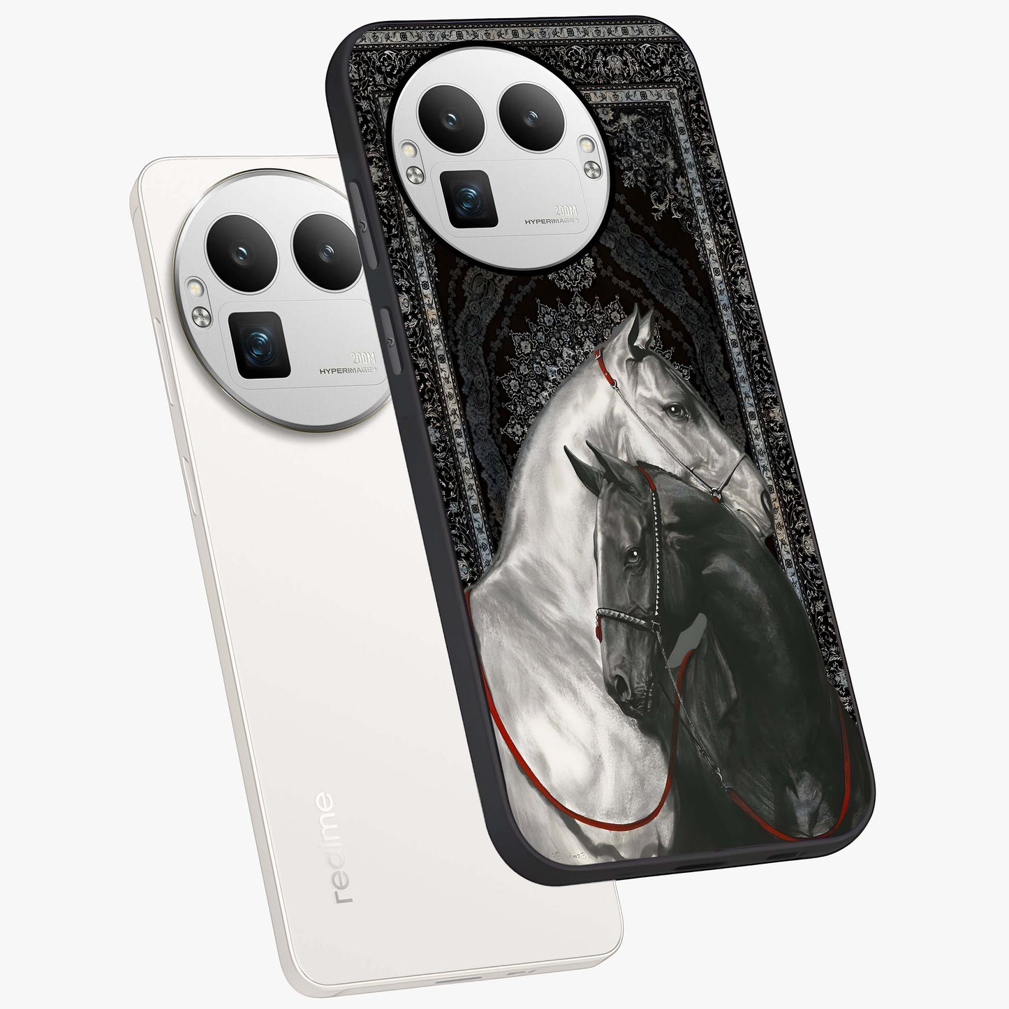 Majestic Ride Legacy Glass Case displayed in angled mockup highlighting sleek vehicle design with bold racing aesthetic.