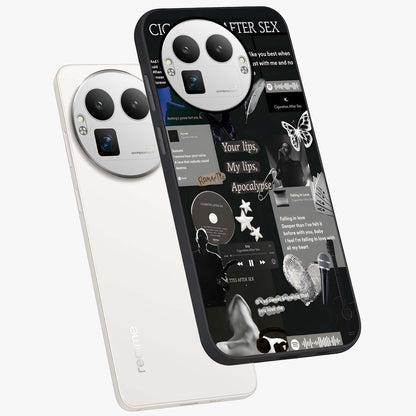 Midnight Love Echo Glass Case displayed in angled mockup highlighting elegant love inspired design with deep aesthetic style.