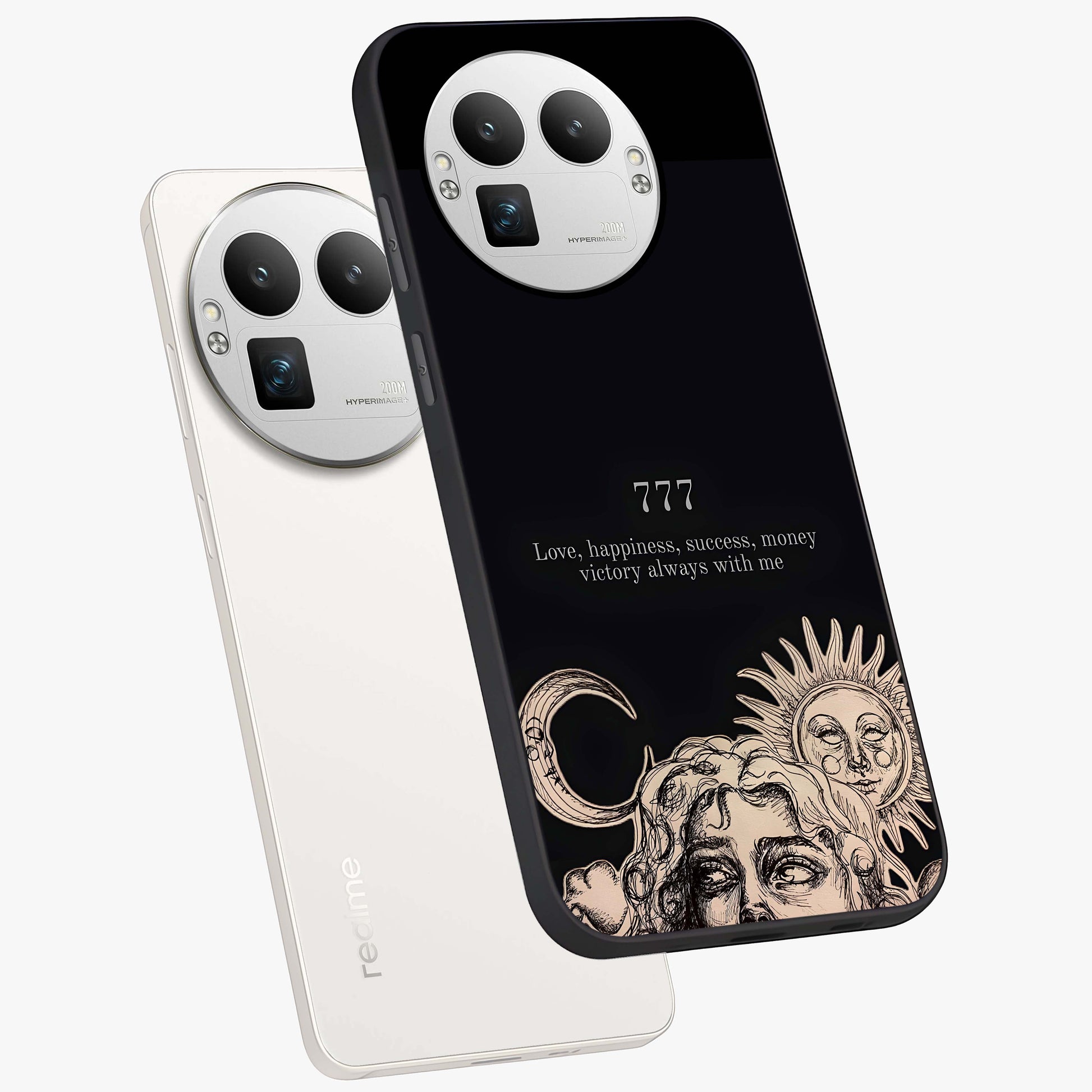 Mystic Victory Aura Glass Case displayed in angled mockup highlighting energetic aura design with bold mystical aesthetic.