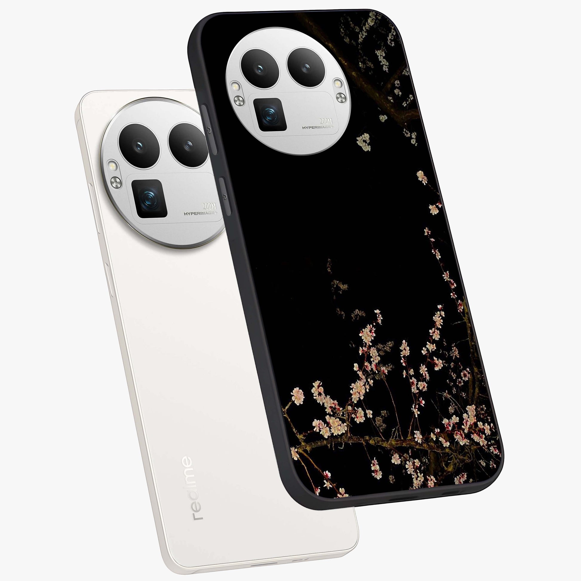 Petal Moon Light With Custom Name Glass Case displayed in angled mockup highlighting delicate petal design with custom name feature.