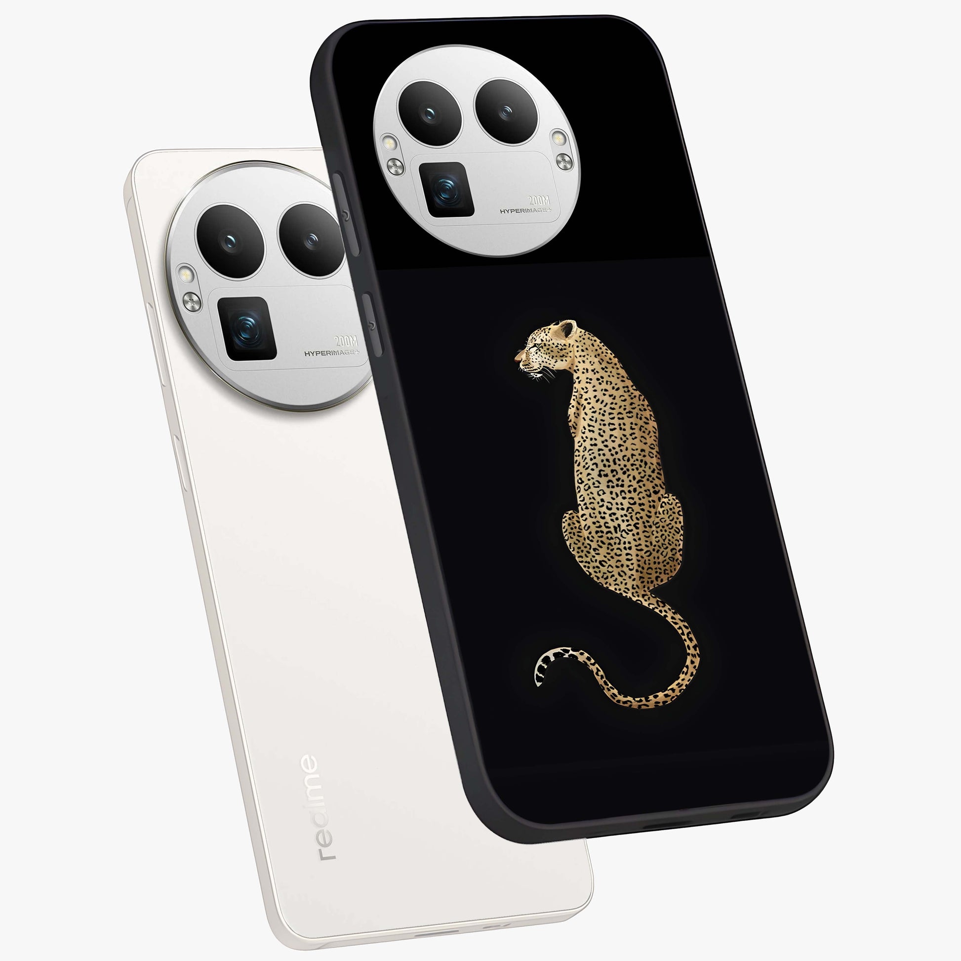 Regal Leopard Glass Case displayed in angled mockup highlighting powerful animal illustration with stylish wild aesthetic.