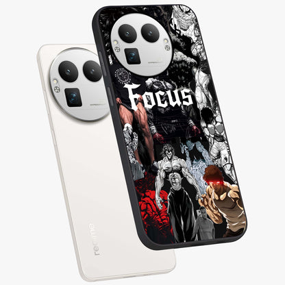 Relentless Power Focus Glass Case displayed in angled mockup highlighting bold statement design with modern aesthetic style.