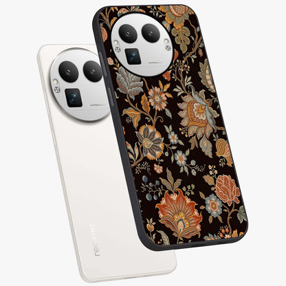 Vintage Floral Dream Glass Case displayed in angled mockup highlighting elegant vintage flower design with soft aesthetic style.