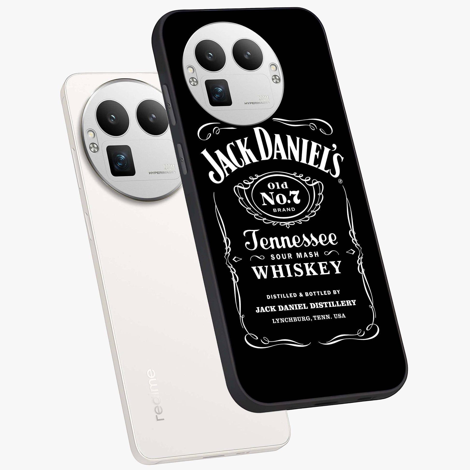 Vintage Whiskey Heritage Glass Case displayed in angled mockup highlighting retro beverage themed design with heritage aesthetic.