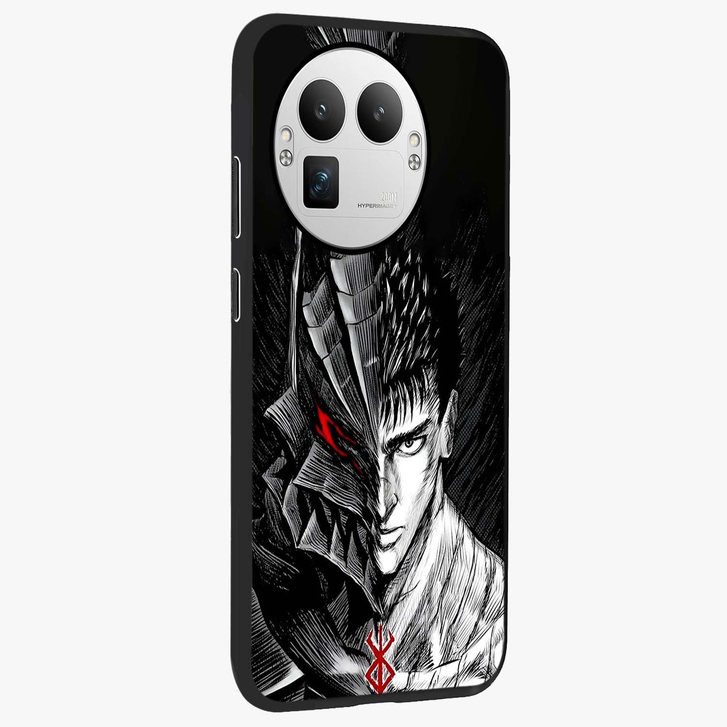 Berserker Blood Oath Glass Case upright view showcasing intense warrior aesthetic with dramatic artistic style.